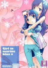 Girl in marine blue